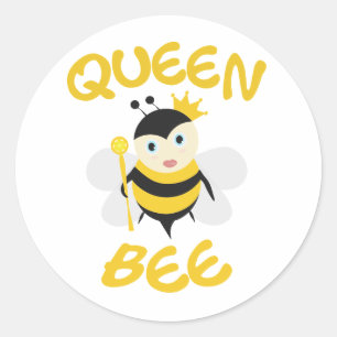 Queen Bee Ronde Sticker