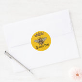 Queen Bee Ronde Sticker (Envelop)