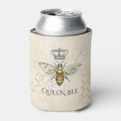  Queen Bee Royal Crown Honeycomb Beige Blikjeskoeler (Blikje Voorkant)