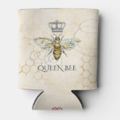  Queen Bee Royal Crown Honeycomb Beige Blikjeskoeler (Voorkant)