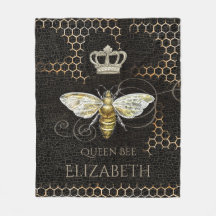  Queen Bee Royal Crown Honingraat Zwart
