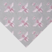  Queen Bee Roze Grijs Decoupage Tissuepapier (Detail)