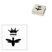 Queen Bee Rubber Stempel (Gestempeld)