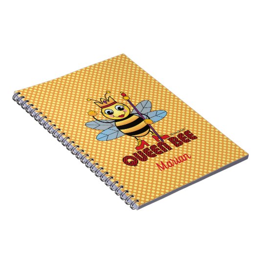 Queen Bee Spiral Lined Notitieboek (Rechterzijde)