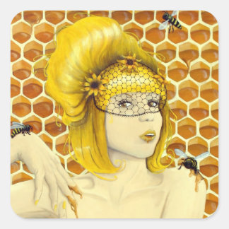 Queen Bee stickers - surrealistische fantasy kunst