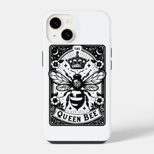 Queen Bee Tarot Kaart iPhone Hoesje (Achterkant)