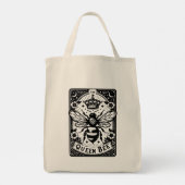 Queen Bee Tarot Kaart Tote Bag (Achterkant)