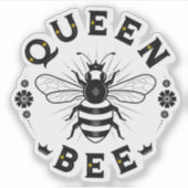 Queen Bee Vinyl Sticker (Voorkant)
