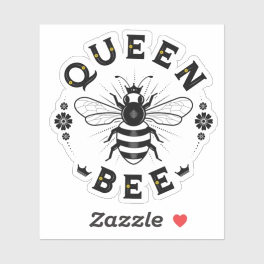 Queen Bee Vinyl Sticker (Vel)