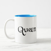 Queen Bee Whimsical Bumblebee in Daisies Schildere Tweekleurige Koffiemok (Links)