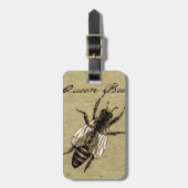 Queen Bee Wildlife Bug Insect Bagagelabel (Voorkant verticaal)