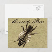 Queen Bee Wildlife Bug Insect Briefkaart (Voorkant / Achterkant)