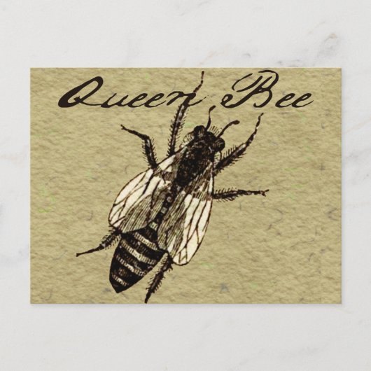 Queen Bee Wildlife Bug Insect Briefkaart (Voorkant)