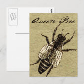 Queen Bee Wildlife Bug Insect Briefkaart (Voorkant / Achterkant)