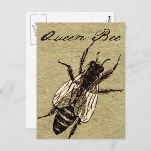 Queen Bee Wildlife Bug Insect Briefkaart (Voorkant / Achterkant)