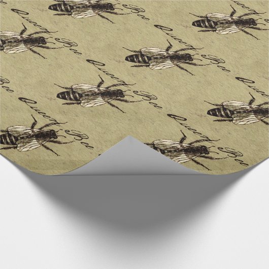 Queen Bee Wildlife Bug Insect Cadeaupapier (Hoek)