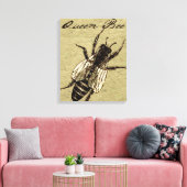 Queen Bee Wildlife Bug Insect Canvas Afdruk (Insitu (Woonkamer))