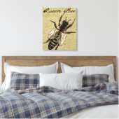 Queen Bee Wildlife Bug Insect Canvas Afdruk (Insitu (Slaapkamer))