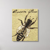 Queen Bee Wildlife Bug Insect Canvas Afdruk (Voorkant)