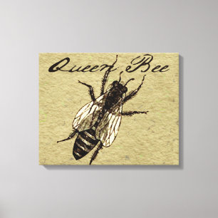Queen Bee Wildlife Bug Insect Canvas Afdruk
