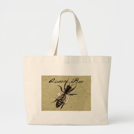 Queen Bee Wildlife Bug Insect Grote Tote Bag (Voorkant)