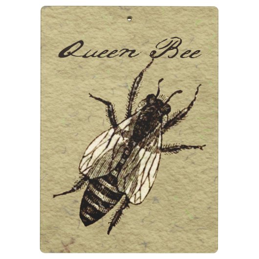 Queen Bee Wildlife Bug Insect Klembord (Achterkant)