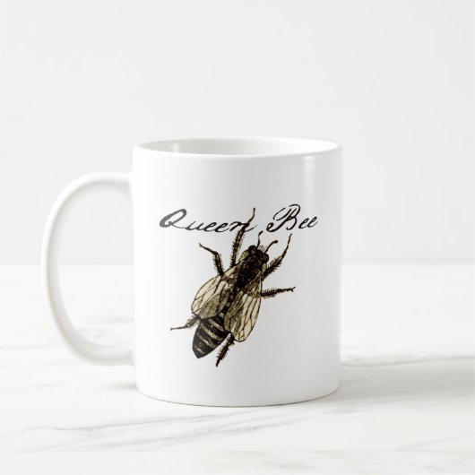 Queen Bee Wildlife Bug Insect Koffiemok (Links)