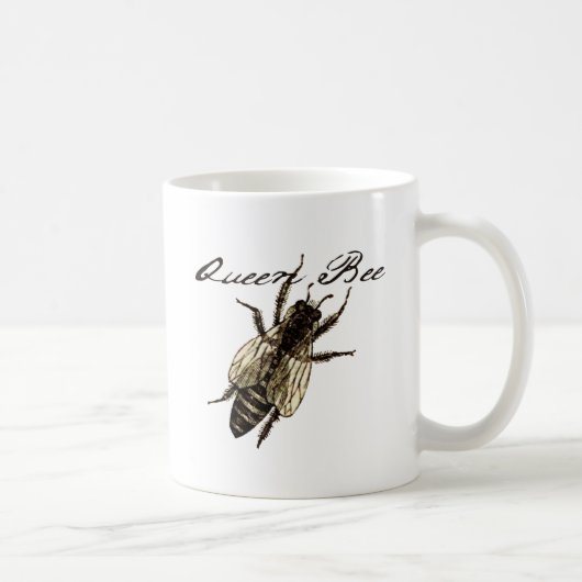 Queen Bee Wildlife Bug Insect Koffiemok (Rechts)