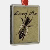 Queen Bee Wildlife Bug Insect Metalen Ornament (Rechts)