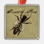 Queen Bee Wildlife Bug Insect Metalen Ornament (Voorkant)