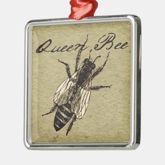 Queen Bee Wildlife Bug Insect Metalen Ornament (Links)