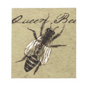 Queen Bee Wildlife Bug Insect Notitieblok (Voorkant)