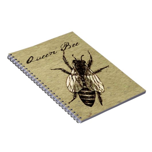 Queen Bee Wildlife Bug Insect Notitieboek (Rechterzijde)