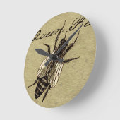 Queen Bee Wildlife Bug Insect Ronde Klok (Hoek)