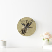 Queen Bee Wildlife Bug Insect Ronde Klok (Huis)
