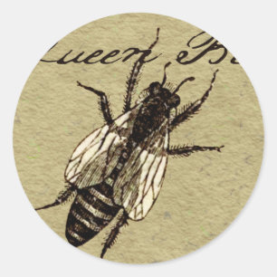 Queen Bee Wildlife Bug Insect Ronde Sticker
