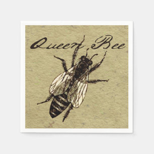 Queen Bee Wildlife Bug Insect Servetten