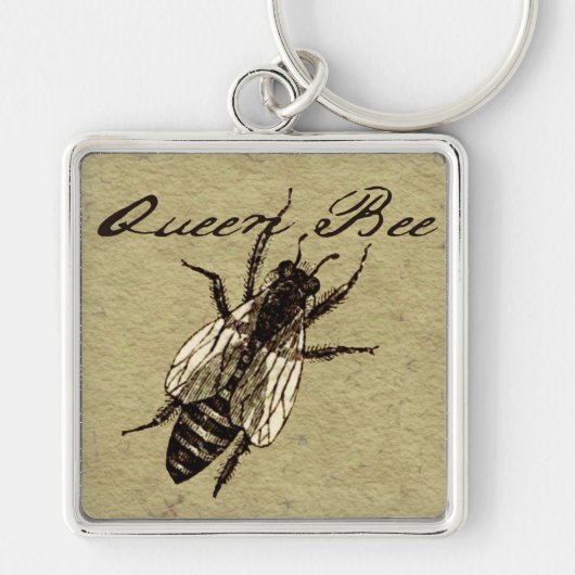 Queen Bee Wildlife Bug Insect Sleutelhanger (Voorkant)