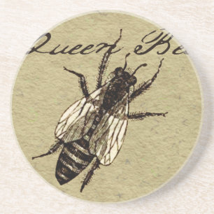 Queen Bee Wildlife Bug Insect Zandsteen Onderzetter