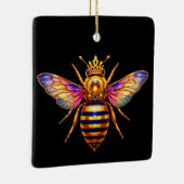 Queen Bee With Crown Keramisch Ornament (Rechts)
