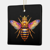 Queen Bee With Crown Keramisch Ornament (Links)