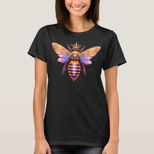 Queen Bee With Crown T-shirt (Voorkant)