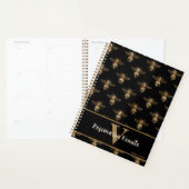 Queen Bee Zwart Goud Patroon Ontwerp Planner (Display)