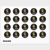 QUEEN BEE Zwart Marmer Sticker (Vel)