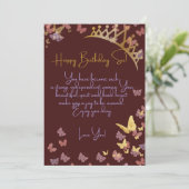 Queen Birthday Card Feestdagenkaart (Staand voorkant)