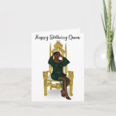 Queen Birthday Card Kaart (Voorkant)