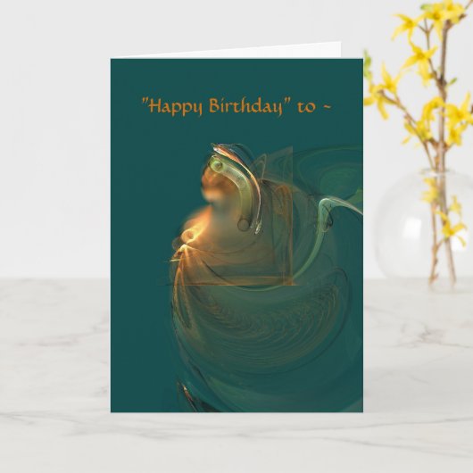 QUEEN BIRTHDAY KAART (Gele Bloem)