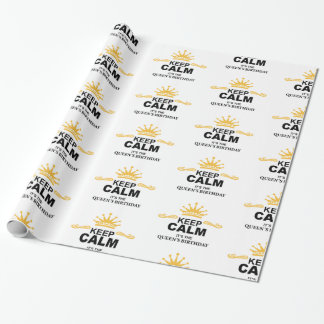 Queen Birthday Wrapping Paper Cadeaupapier
