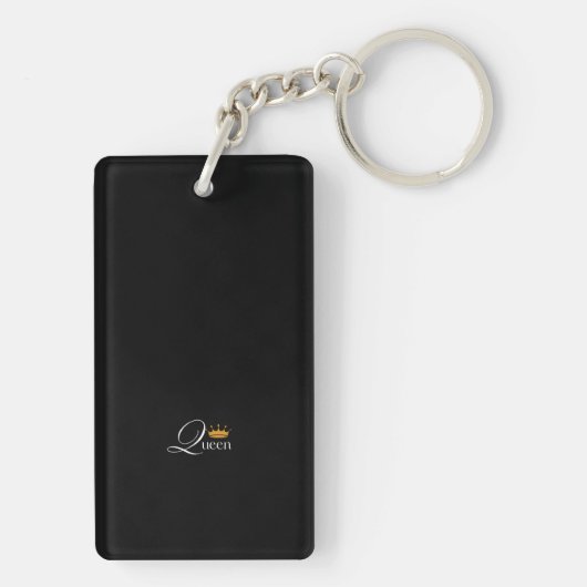 Queen Black Sleutelhanger: Voor het Koninklijk in  Sleutelhanger (achterkant)