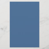 Queen Blue Solid Color Briefpapier (Voorkant)